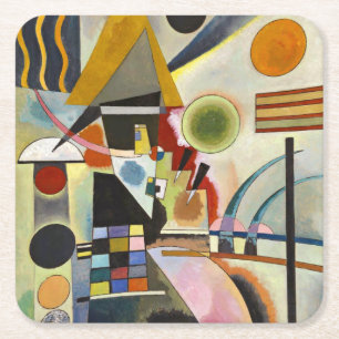 Kandinsky Abstract Kunstwerk Kartonnen Onderzetters