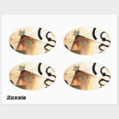 Kandinsky Abstract Ovale Sticker (Vel)