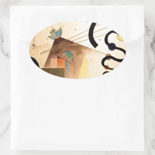 Kandinsky Abstract Ovale Sticker (Tas)