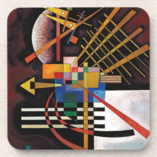 Kandinsky Abstract schilderen Klassiek kunstwerk Bier Onderzetter (Voorkant)