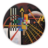 Kandinsky Abstract schilderen Klassiek kunstwerk Keramische Knop (Voorkant)