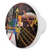 Kandinsky Abstract schilderen Klassiek kunstwerk Keramische Knop (Rechts)