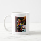 Kandinsky Abstract schilderen Klassiek kunstwerk Koffiemok (Links)