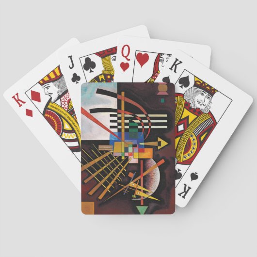 Kandinsky Abstract schilderen Klassiek kunstwerk Pokerkaarten (Achterkant)