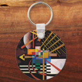 Kandinsky Abstract schilderen Klassiek kunstwerk Sleutelhanger (Voorkant)