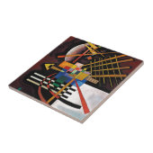 Kandinsky Abstract schilderen Klassiek kunstwerk Tegeltje (Zijkant)