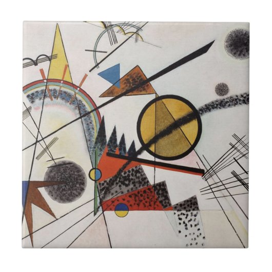 Kandinsky Abstract schilderen Modern Art Master Tegeltje (Voorkant)