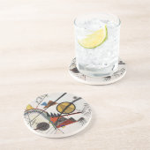 Kandinsky Abstract schilderen Modern Art Master Zandsteen Onderzetter (Zijkant)