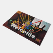 Kandinsky Abstract schilderwerk Welkom Deurmat (Schuin)