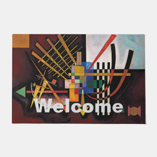 Kandinsky Abstract schilderwerk Welkom Deurmat (Voorkant)
