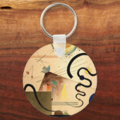 Kandinsky Abstract Sleutelhanger (Voorkant)