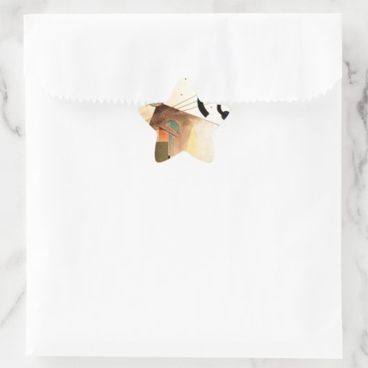 Kandinsky Abstract Ster Sticker (Tas)