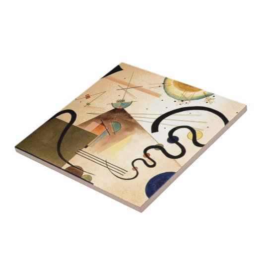Kandinsky Abstract Tegeltje (Zijkant)