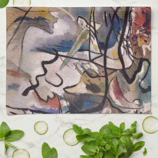 Kandinsky Abstract Theedoek (Gevouwen)