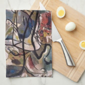 Kandinsky Abstract Theedoek (Quarter Fold)