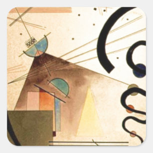 Kandinsky Abstract Vierkante Sticker
