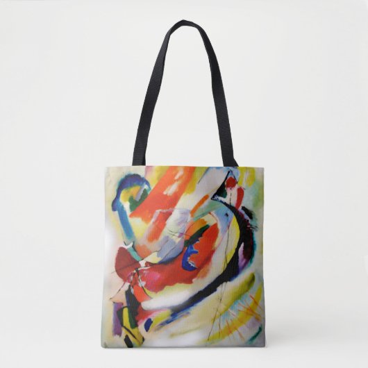 Kandinsky, Abstract Wall Panel 1914 Tote Bag (Voorkant)