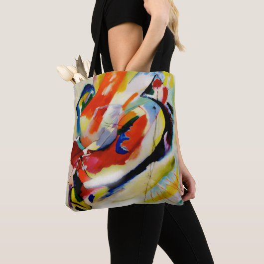 Kandinsky, Abstract Wandpaneel 1914 Tote Bag (Dichtbij)