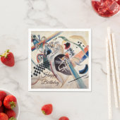 Kandinsky Abstracte Art Happy Birthday Servet (Insitu)