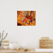 Kandinsky Abstracte Cirkels Canvas Schilderij Artw Poster (Keuken)