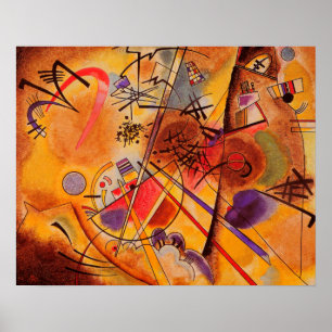 Kandinsky Abstracte Cirkels Canvas Schilderij Artw Poster