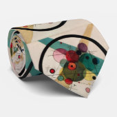 Kandinsky Abstracte cirkels in cirkel Stropdas (Opgerold)