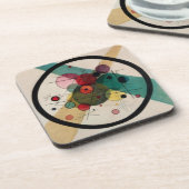 Kandinsky Abstracte cirkels in een cirkel Bier Onderzetter (Linkerzijde)