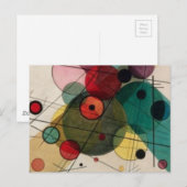 Kandinsky Abstracte cirkels in een cirkel Briefkaa Briefkaart (Voorkant / Achterkant)