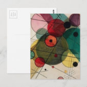 Kandinsky Abstracte cirkels in een cirkel Briefkaa Briefkaart (Voorkant / Achterkant)