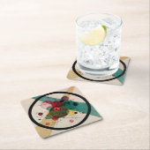 Kandinsky Abstracte cirkels in een cirkel Kartonnen Onderzetters (Insitu)