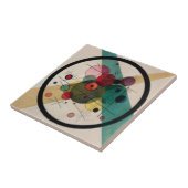 Kandinsky Abstracte cirkels in een cirkel Tegeltje (Zijkant)