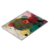 Kandinsky Abstracte cirkels spiraal foto Notitiebo Notitieboek (Linkerzijde)