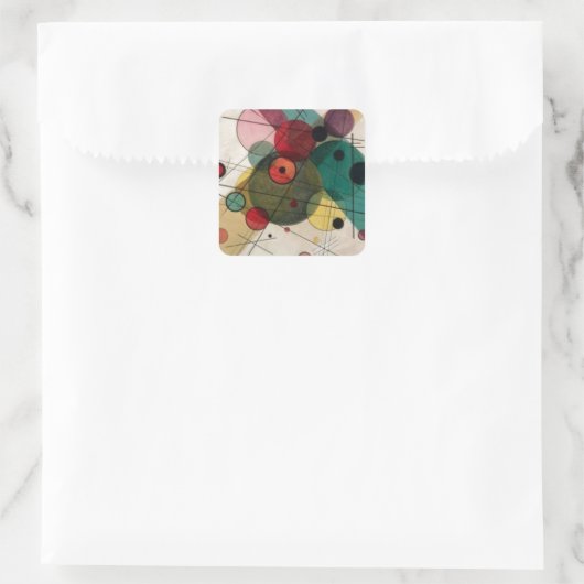 Kandinsky Abstracte cirkels Sticker (Tas)