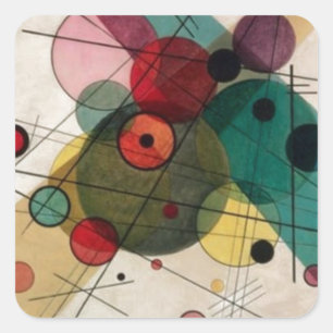 Kandinsky Abstracte cirkels Sticker