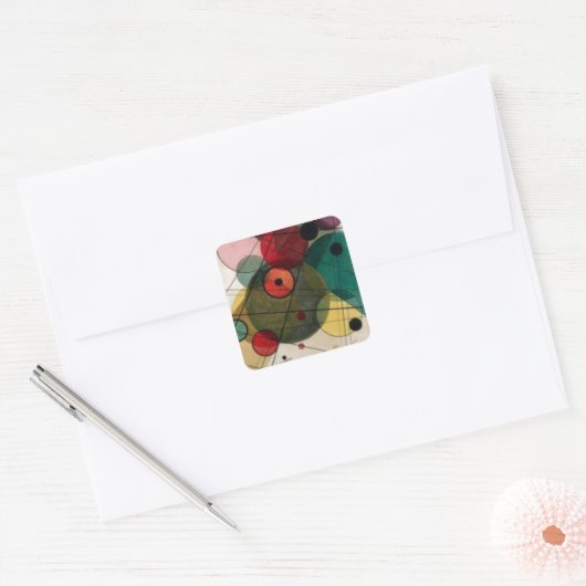 Kandinsky Abstracte cirkels Sticker (Envelop)
