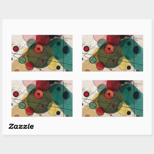 Kandinsky Abstracte cirkels Sticker (Vel)