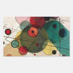 Kandinsky Abstracte cirkels Sticker