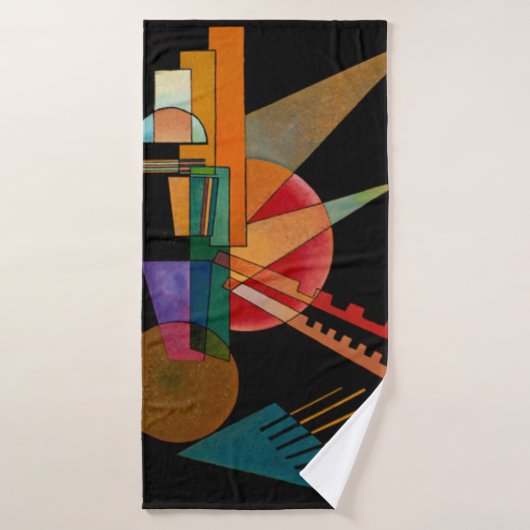 Kandinsky - Abstracte Interpretatie Bad Handdoek (Badhanddoek)