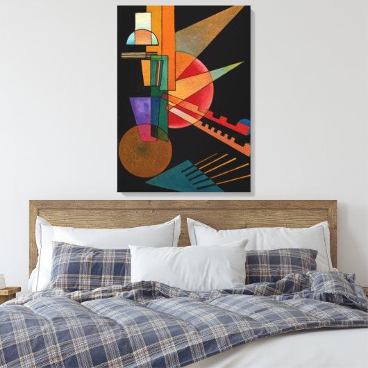 Kandinsky - Abstracte interpretatie Canvas Afdruk (Insitu (Slaapkamer))