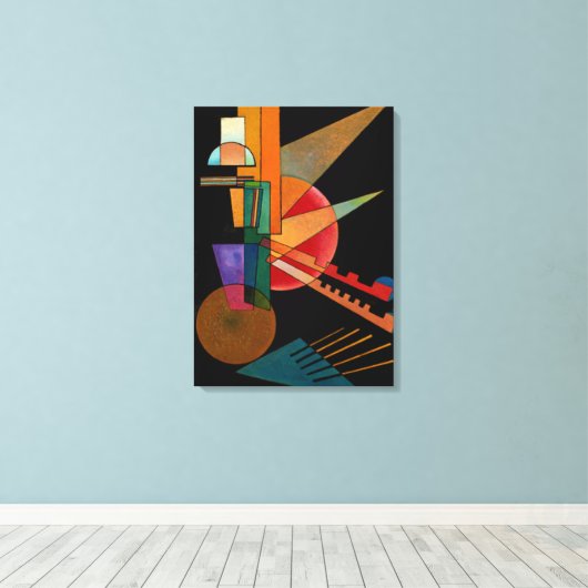 Kandinsky - Abstracte interpretatie Canvas Afdruk (Insitu (Houten vloer))