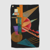 Kandinsky - Abstracte Interpretatie Golfhanddoek (Voorkant)