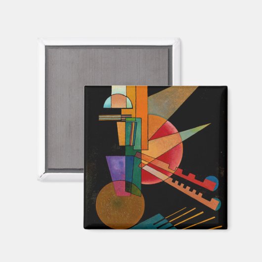Kandinsky - Abstracte Interpretatie Magneet (Voorkant / Achterkant)
