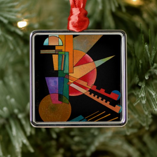 Kandinsky - Abstracte interpretatie Metalen Ornament (Boom)