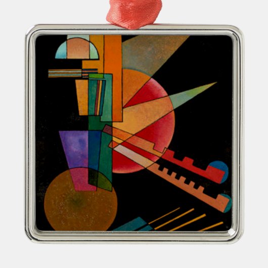 Kandinsky - Abstracte interpretatie Metalen Ornament (Voorkant)
