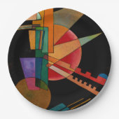 Kandinsky - Abstracte Interpretatie Papieren Bordje (Voorkant)