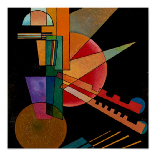 Kandinsky - Abstracte Interpretatie Perfect Poster (Voorkant)