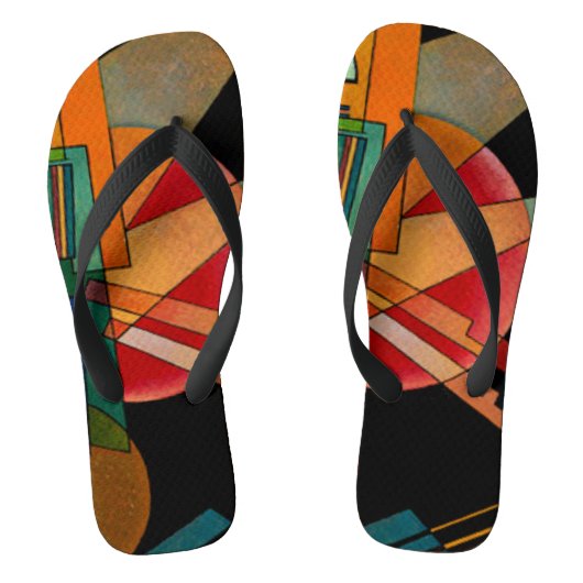 Kandinsky - Abstracte interpretatie Teenslippers (Voetbed)