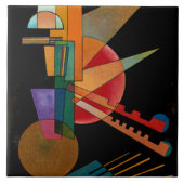 Kandinsky - Abstracte interpretatie Tegeltje (Voorkant)