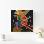 Kandinsky - Abstracte interpretatie Vierkante Klok (Huis)