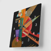 Kandinsky - Abstracte interpretatie Vierkante Klok (Hoek)